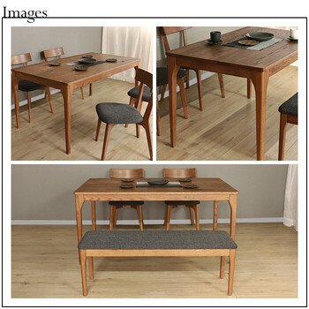 MOBEL 世界に一つだけのダイニングテーブル150 ブラウン 送料無料-4