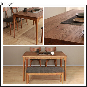 MOBEL 世界に一つだけのダイニングテーブル120 ブラウン 送料無料-4