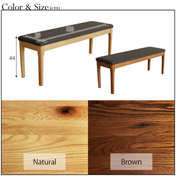 MOBEL 世界に一つだけのダイニングベンチ120 ナチュラル 送料無料-4