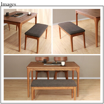 MOBEL 世界に一つだけのダイニングベンチ92 ブラウン 送料無料-3