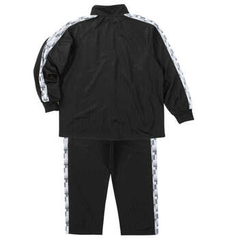 大きいサイズ Mc.S.P ハーフトーンドット切替ジャージセット 3L 4L 5L 6L 8L ブラック×ホワイト ラッピング可 送料無料 即日発送-1