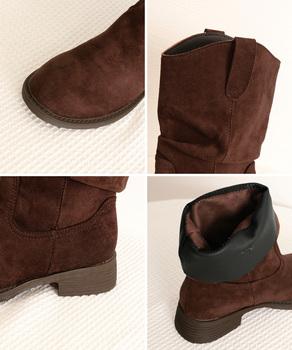 ウエスタンブーツ ミドルブーツ 春秋冬靴 送料無料 即日発送-9