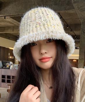 ニット バケットハット 暖かい帽子 秋冬 送料無料 即日発送-2