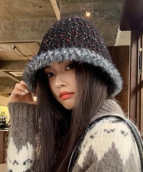 ニット バケットハット 暖かい帽子 秋冬 送料無料 即日発送-8