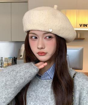 レディース ベレー帽 秋冬 飾り 送料無料 即日発送-2