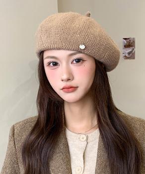 レディース ベレー帽 秋冬 飾り 送料無料 即日発送-3