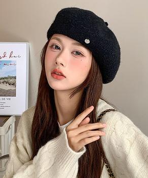 レディース ベレー帽 秋冬 飾り 送料無料 即日発送-6