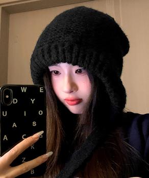 ノルディック柄ニット帽無地ニットキャップ 送料無料 即日発送-2