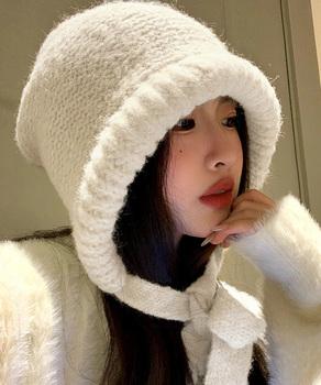 ノルディック柄ニット帽無地ニットキャップ 送料無料 即日発送-3