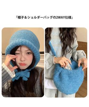 ノルディック柄ニット帽無地ニットキャップ 送料無料 即日発送-5