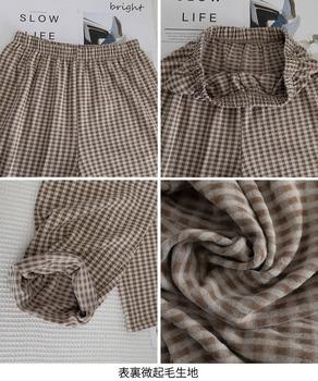 ギンガムチェック ルームパンツ表裏微起毛 送料無料 即日発送-9