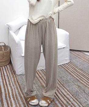 ギンガムチェック ルームパンツ表裏微起毛 送料無料 即日発送-3