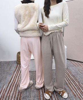 ギンガムチェック ルームパンツ表裏微起毛 送料無料 即日発送-7