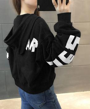 フード付きパーカーハーフジップフーディー 送料無料 即日発送-3