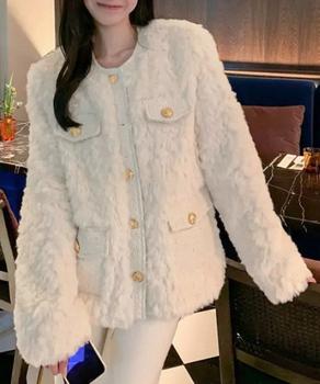 中綿入りファージャケット秋冬ボアアウター 送料無料 即日発送-1