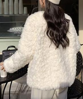 中綿入りファージャケット秋冬ボアアウター 送料無料 即日発送-4