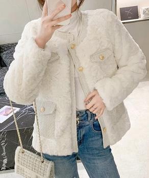 中綿入りファージャケット秋冬ボアアウター 送料無料 即日発送-5