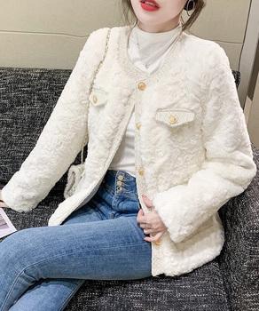 中綿入りファージャケット秋冬ボアアウター 送料無料 即日発送-7