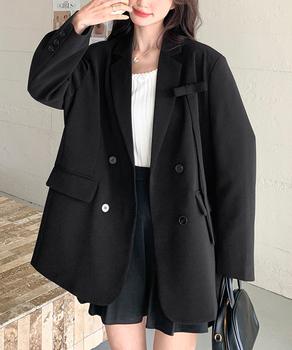 ダブルボタンテーラードジャケットアウター 送料無料 即日発送-2