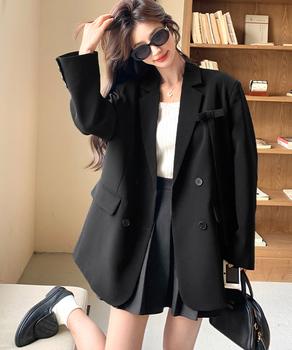 ダブルボタンテーラードジャケットアウター 送料無料 即日発送-3