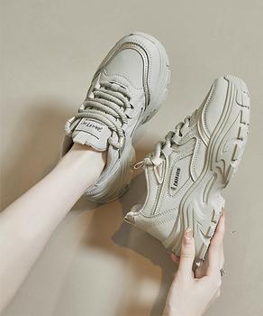 スニーカー ダッドスニーカー レディース 厚底靴美脚 送料無料 即日発送-6