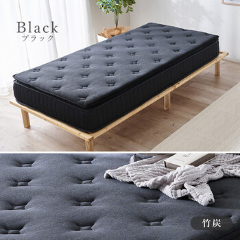 ピロートップ付きマットレス シングル ポケット KM 3322 S BK 送料無料-18