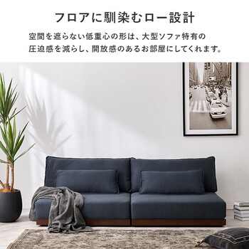 ソファー ローソファLSF 4442 B BR 送料無料-3