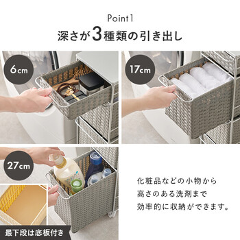 ランドリーチェストRAN 2463DBR 送料無料-3