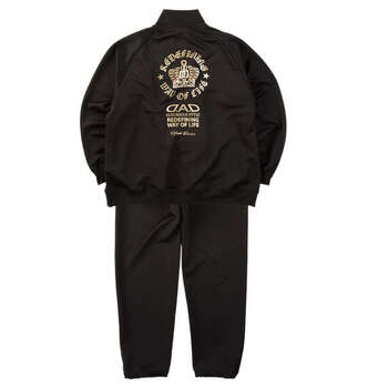 大きいサイズ D.A.D ジャージセット 3L 4L 5L 6L 7L 8L ブラック×ゴールド ラッピング可 送料無料 即日発送-1