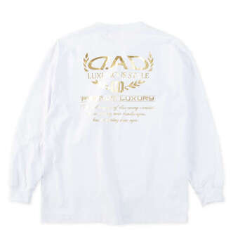 大きいサイズ D.A.D 長袖Tシャツ 3L 4L 5L 6L 7L 8L ホワイト ラッピング可 送料無料 即日発送-1