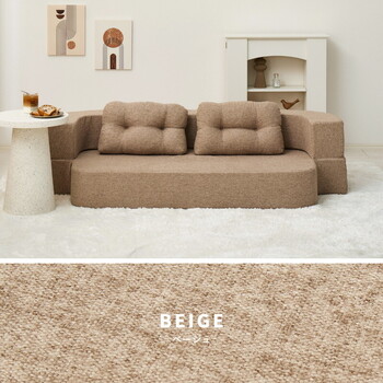 ソファー 圧縮フロアソファ 2WAY ソファベッド ルメール クッション2個付き 送料無料-11