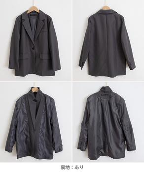 テーラードジャケット ゆったりレディース 送料無料 即日発送-8