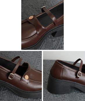 厚底ローファー レディース 太ヒール 送料無料 即日発送-9