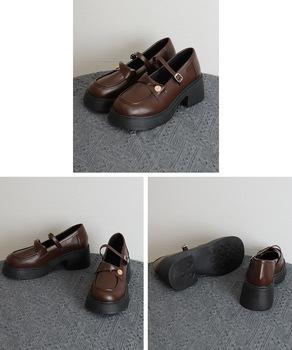 厚底ローファー レディース 太ヒール 送料無料 即日発送-8