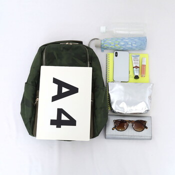 柄生地10ポケット A4対応リュック A4収納可能  COOCO 送料無料 即日発送-13