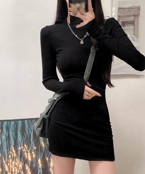 ロングTシャツ 重ね着フィットカットソー 送料無料 即日発送-2