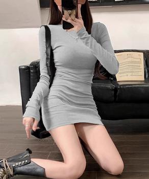 ロングTシャツ 重ね着フィットカットソー 送料無料 即日発送-6