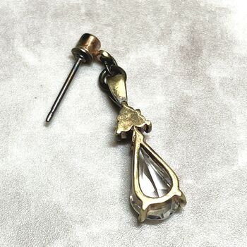 日本製 一雫ドロップ 古美 チタンポスト 高品質クリスタル使用 Pi 1007 AS 送料無料 即日発送-3