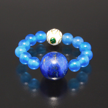 ラピスラズリ招福リング 宝石パワーカード付き 2個セット 送料無料-1