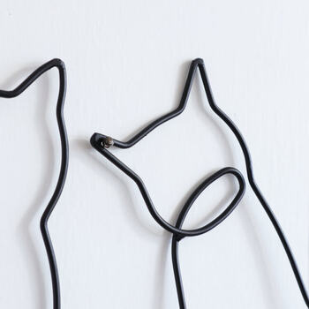 ウォールアクセント 壁掛け 壁飾り 2匹のネコ　可愛らしいネコの壁飾り 送料無料-1