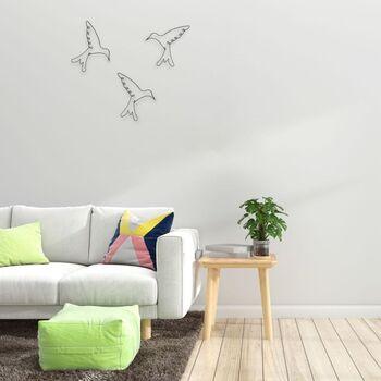 ウォールアクセント 壁掛け 壁飾り 鳥　可愛らしい鳥の壁飾り 送料無料-9