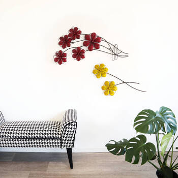 ウォールアート 壁掛け 壁飾り レッド 送料無料-9