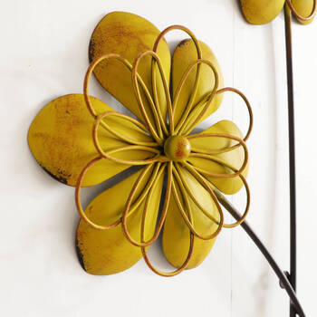 ウォールアート 壁掛け 壁飾り イエロー 送料無料-1