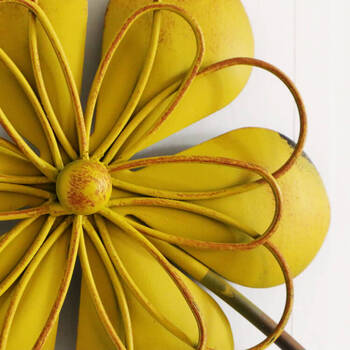 ウォールアート 壁掛け 壁飾り イエロー 送料無料-2