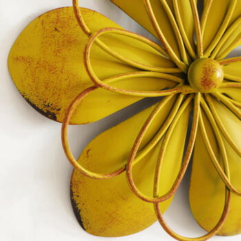 ウォールアート 壁掛け 壁飾り イエロー 送料無料-3