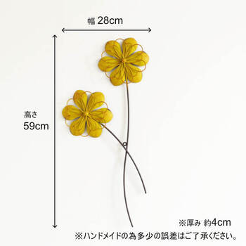 ウォールアート 壁掛け 壁飾り イエロー 送料無料-6