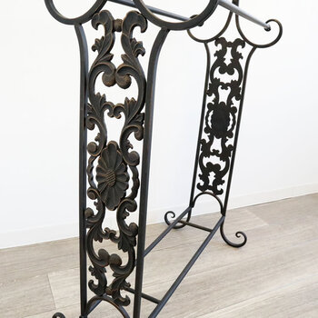 アンティーク調 スタンドラック タオルハンガー 送料無料-2