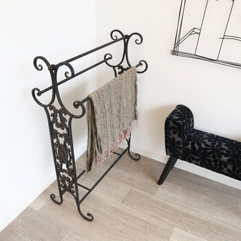 アンティーク調 スタンドラック タオルハンガー 送料無料-8