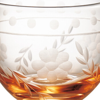 手彫硝子 高台珍味入 ルリ ロゼ ヒワ カットグラス 2セット 送料無料-4