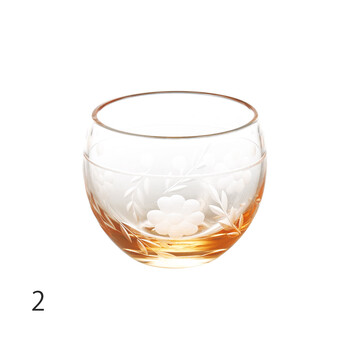 手彫硝子 丸珍味入 ルリ ロゼ ヒワ カットグラス 2セット 送料無料-3